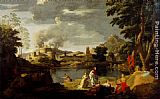 Nicolas Poussin Landscape With Orpheus And Eurydice painting